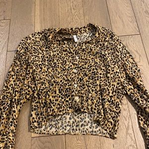 Cheetah printed blouse